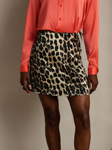 [Leopard] SilkSilky-AU Pure Silk Wrap Skirt 003,
