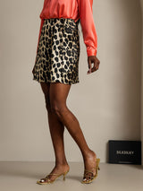 [Leopard] SilkSilky-AU Pure Silk Wrap Skirt 005,