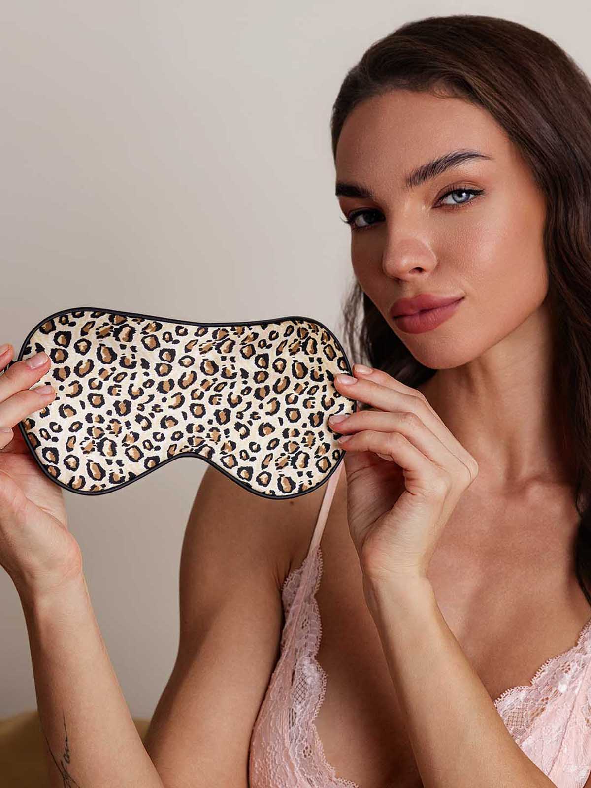 [Leopard] SilkSilky-AU 19Momme Pure Silk Eye Mask 004
