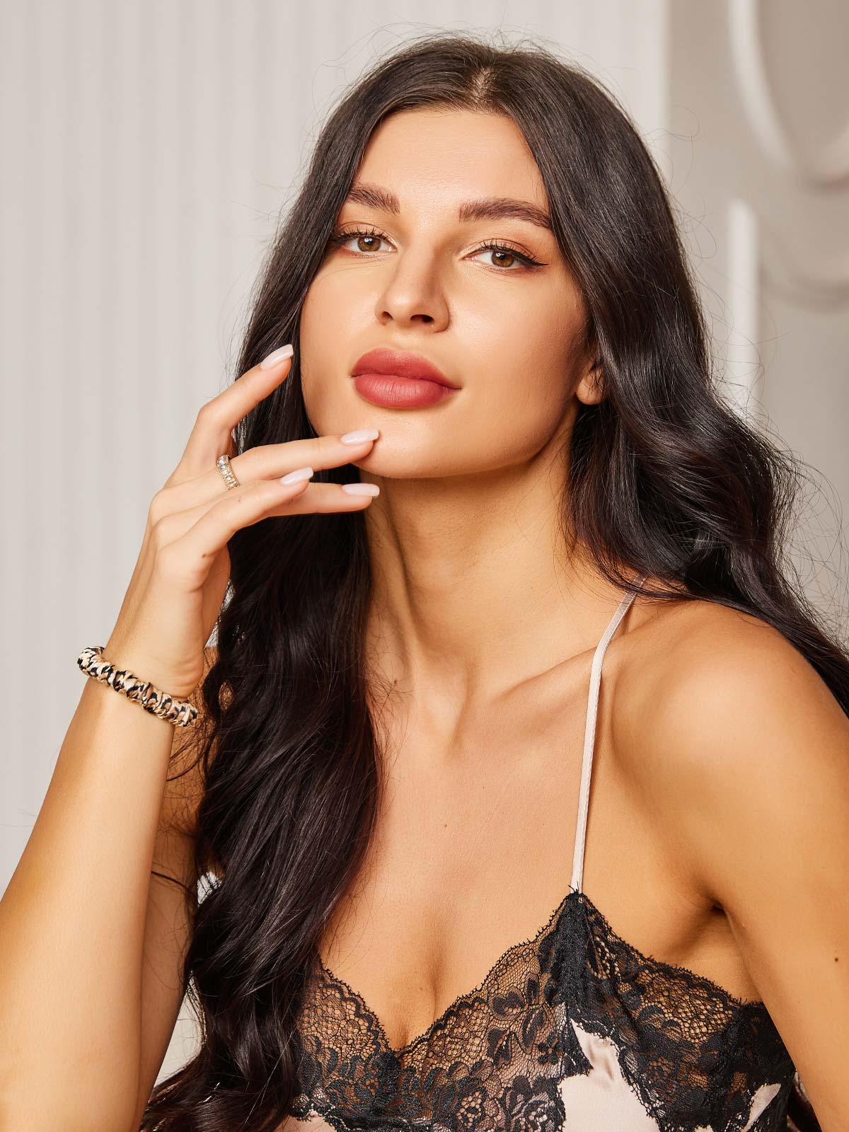 [Leopard] SilkSilky-AU 19Momme Scrunchie 002