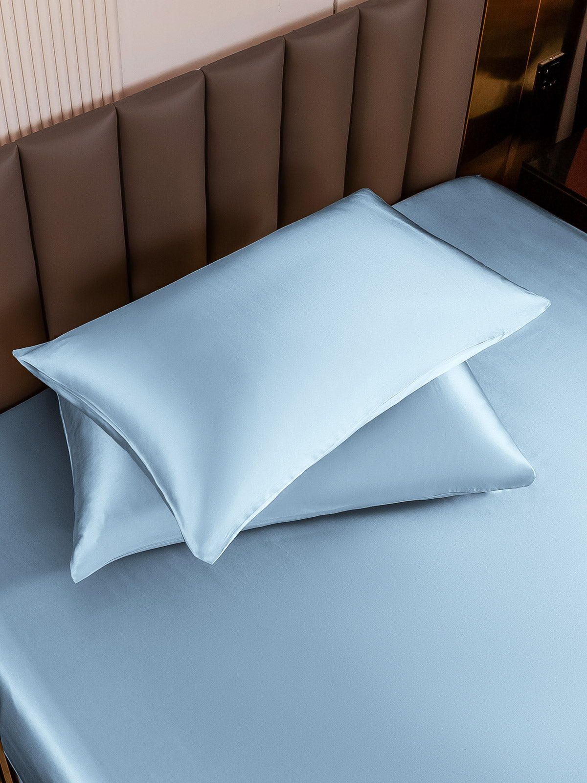 [Light Blue] SilkSilky-AU 19Momme Pure Silk Pillowcase 004