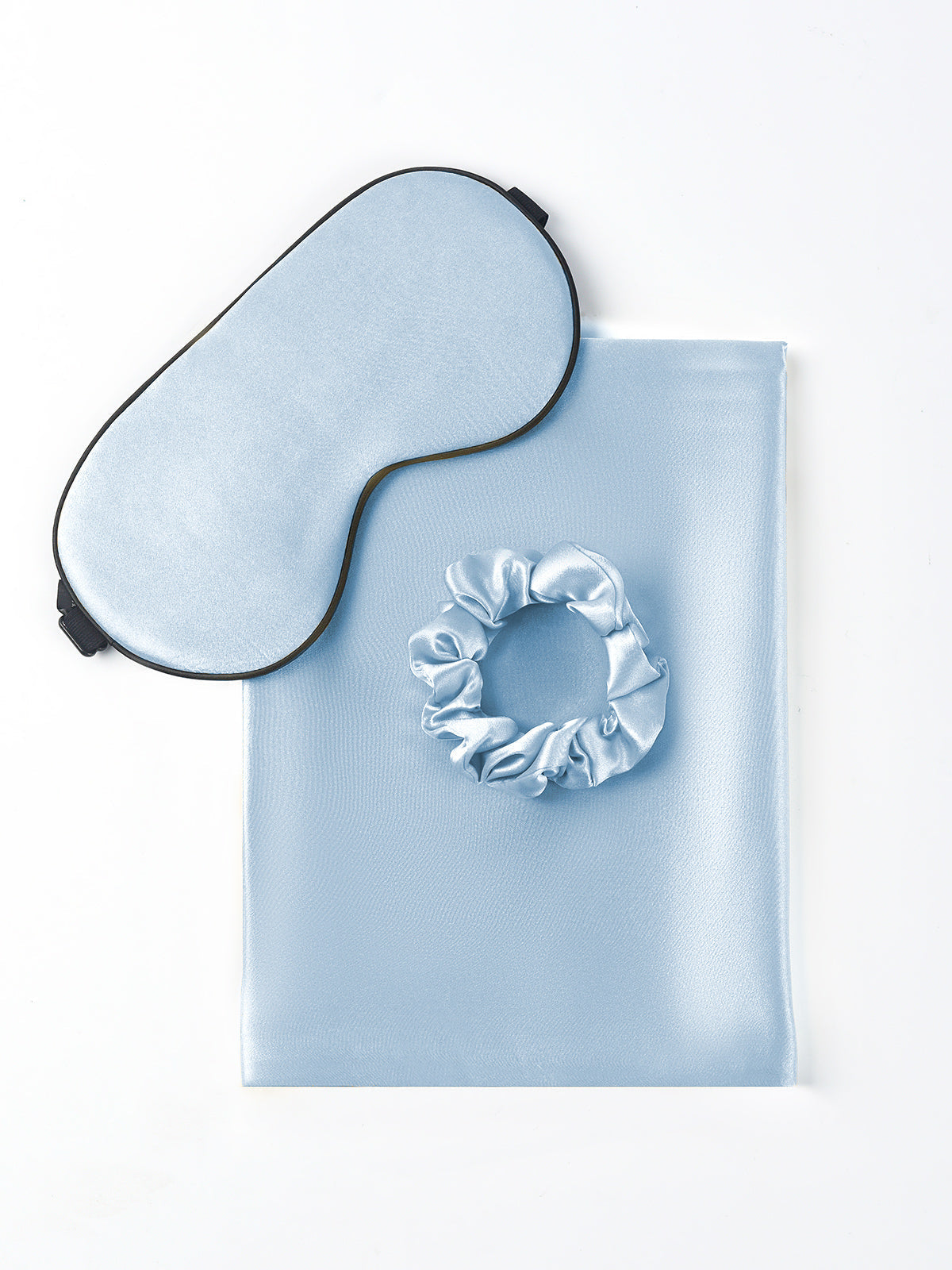 [Light Blue] SilkSilky-AU 19Momme Pure Silk Pillowcase Set 001
