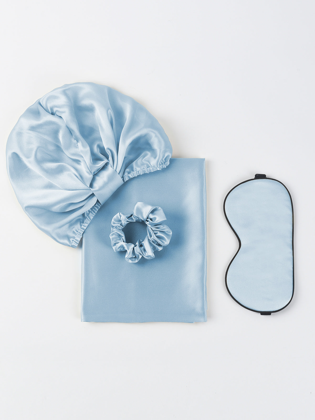 [Light Blue] SilkSilky-AU 19Momme Pure Silk Pillowcase Set 001