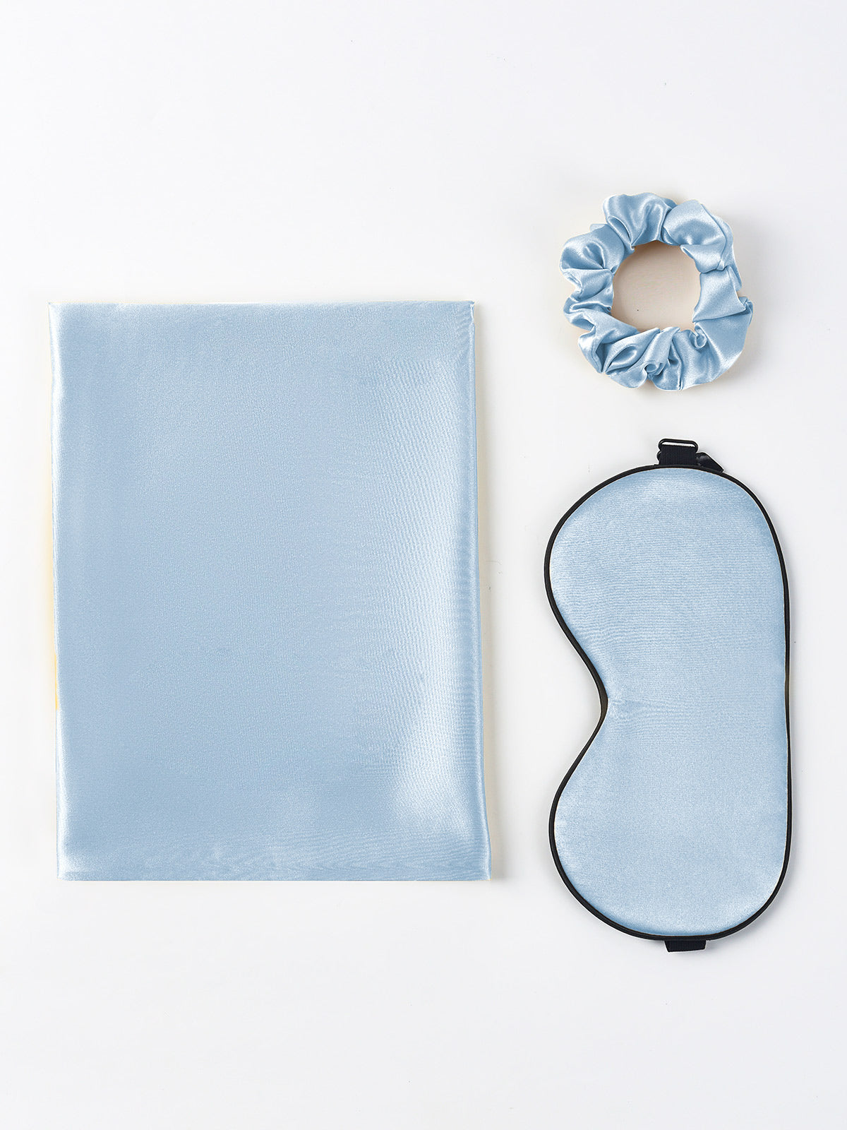 [Light Blue] SilkSilky-AU 19Momme Pure Silk Pillowcase Set 004