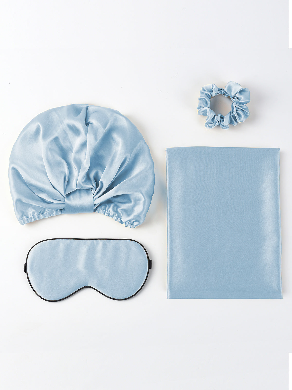 [Light Blue] SilkSilky-AU 19Momme Pure Silk Pillowcase Set 005