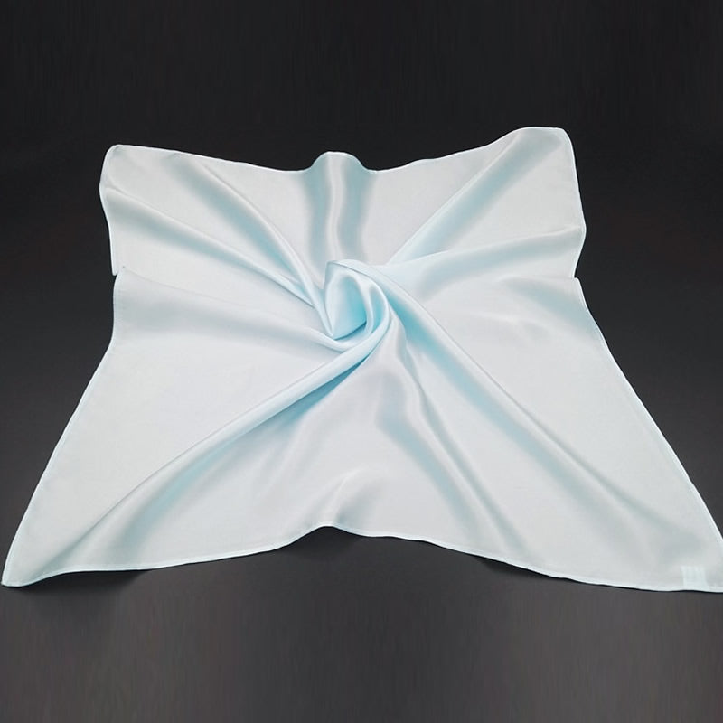 [Light Blue] SilkSilky-AU Pure Silk Scarf 005