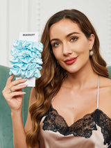 [Light Blue] SilkSilky-AU Scrunchie 001