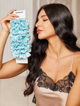 [Light Blue] SilkSilky-AU Scrunchie 001