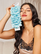 [Light Blue] SilkSilky-AU Scrunchie 002