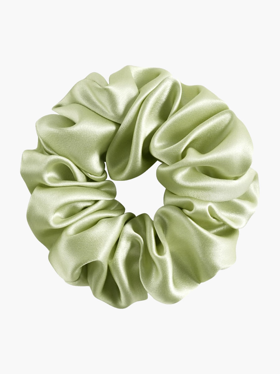[Light Green] SilkSilky-AU 19Momme Pure Silk Scrunchie 003