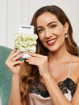 [Light Green] SilkSilky-AU Scrunchie 002