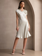 [Light Green] SilkSilky-AU Sleeveless V Neck Dress 001