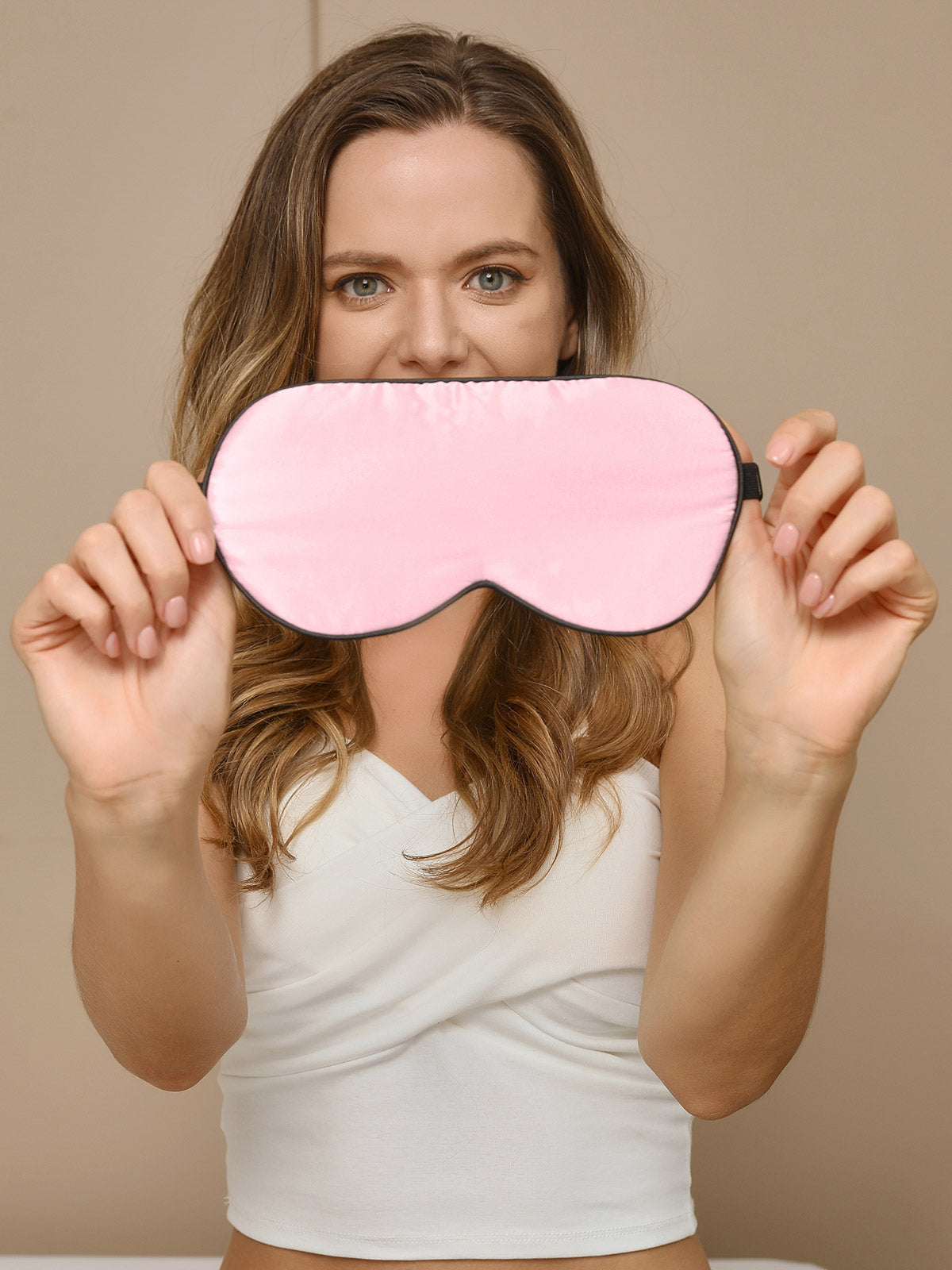 [Light Pink] SilkSilky-AU 19Momme Pure Silk Eye Mask 004