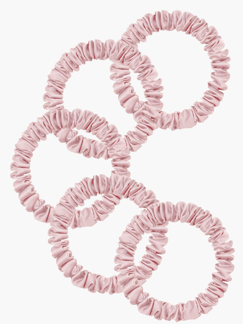 [Light Pink] SilkSilky-AU 19Momme Pure Silk Scrunchie 004