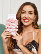 [Light Pink] SilkSilky-AU Scrunchie 002