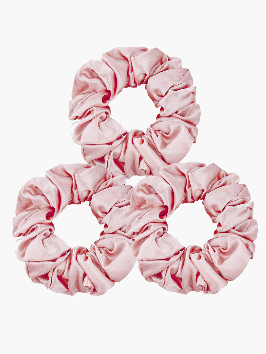[Light Pink] SilkSilky-AU 19Momme Scrunchie 003