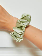 [Mint Green] SilkSilky-AU Scrunchie 001