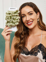 [Mint Green] SilkSilky-AU Scrunchie 002
