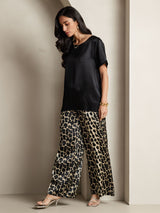 [Multi] SilkSilky-AU Pure Silk Short Sleeve Round Neck Women's Pyjamas 008