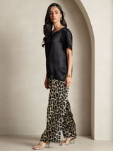 [Multi] SilkSilky-AU Pure Silk Short Sleeve Round Neck Women's Pyjamas 009