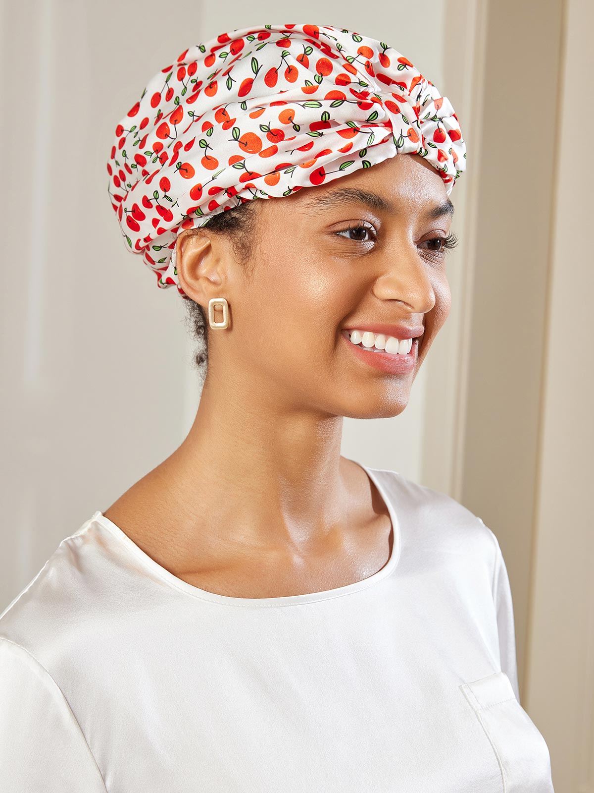 [Multi] SilkSilky-AU Pure Silk Sleep Cap 002