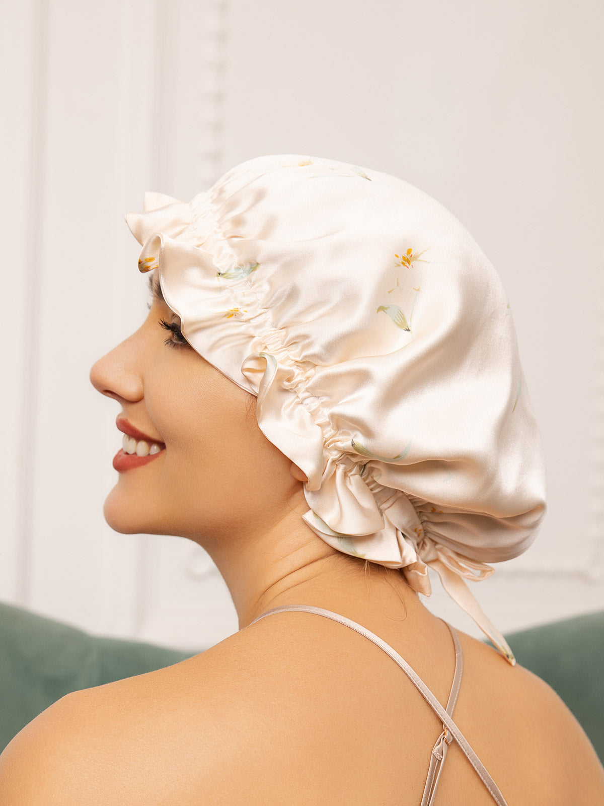 [Multi] SilkSilky-AU Pure Silk Sleep Cap 002