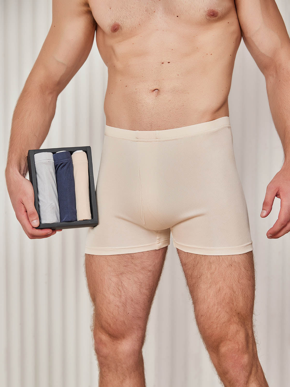 [Multi] SilkSilky-AU Silk Knitted Mens Underwear 001