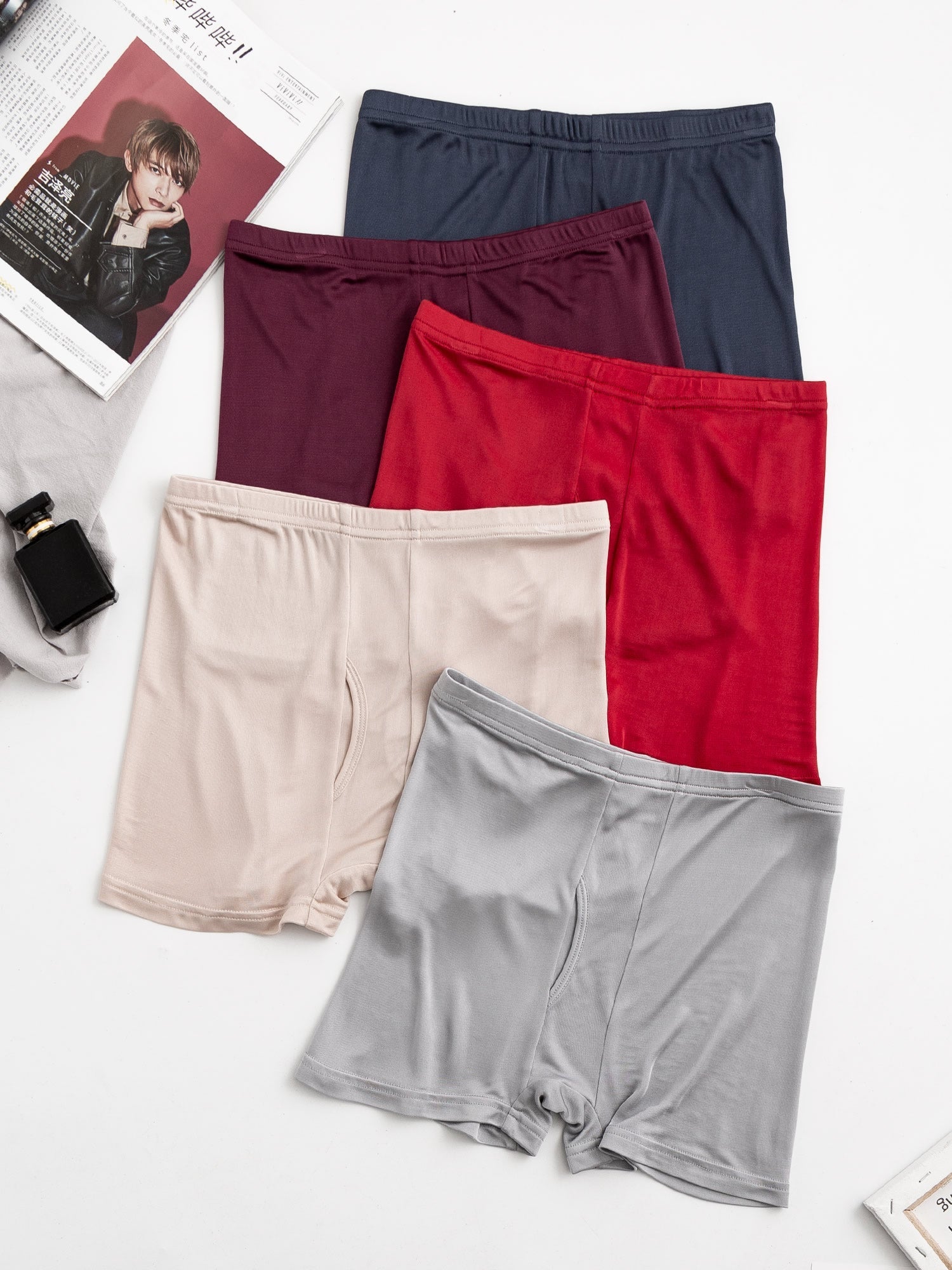 [Multi] SilkSilky-AU Silk Knitted Mens Underwear 003