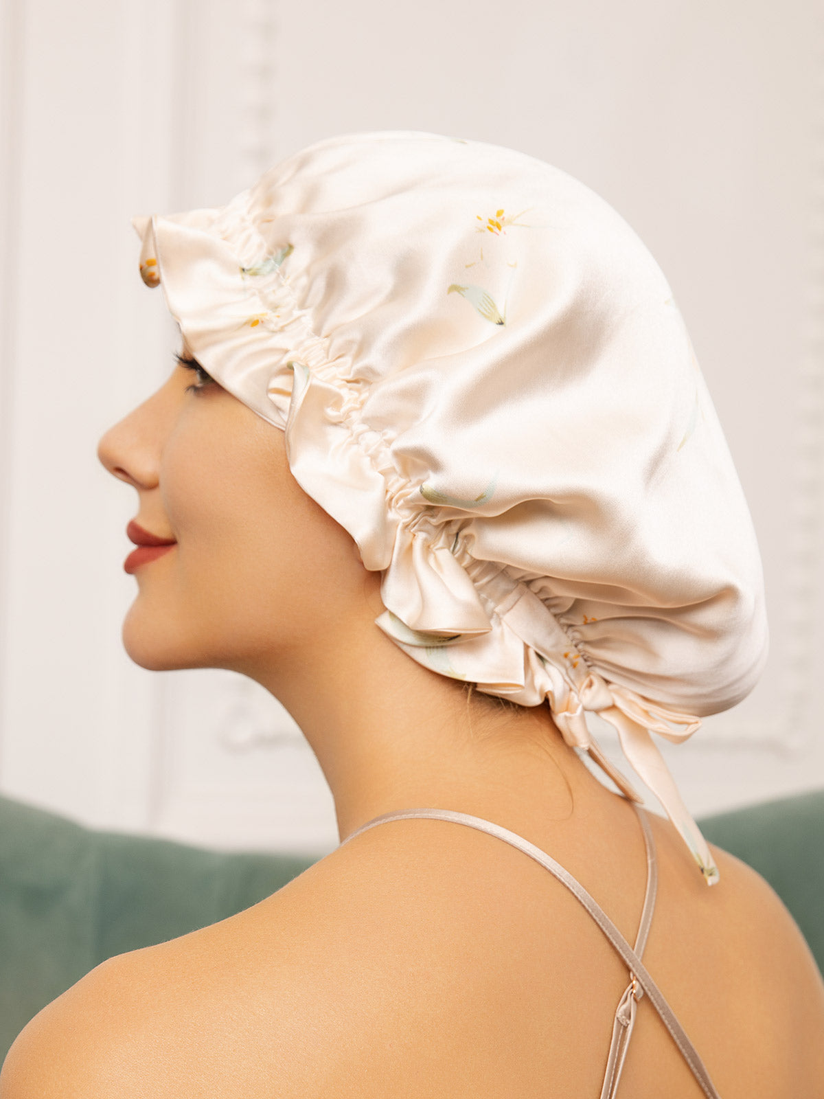 [Multi] SilkSilky-AU Pure Silk Sleep Cap 001