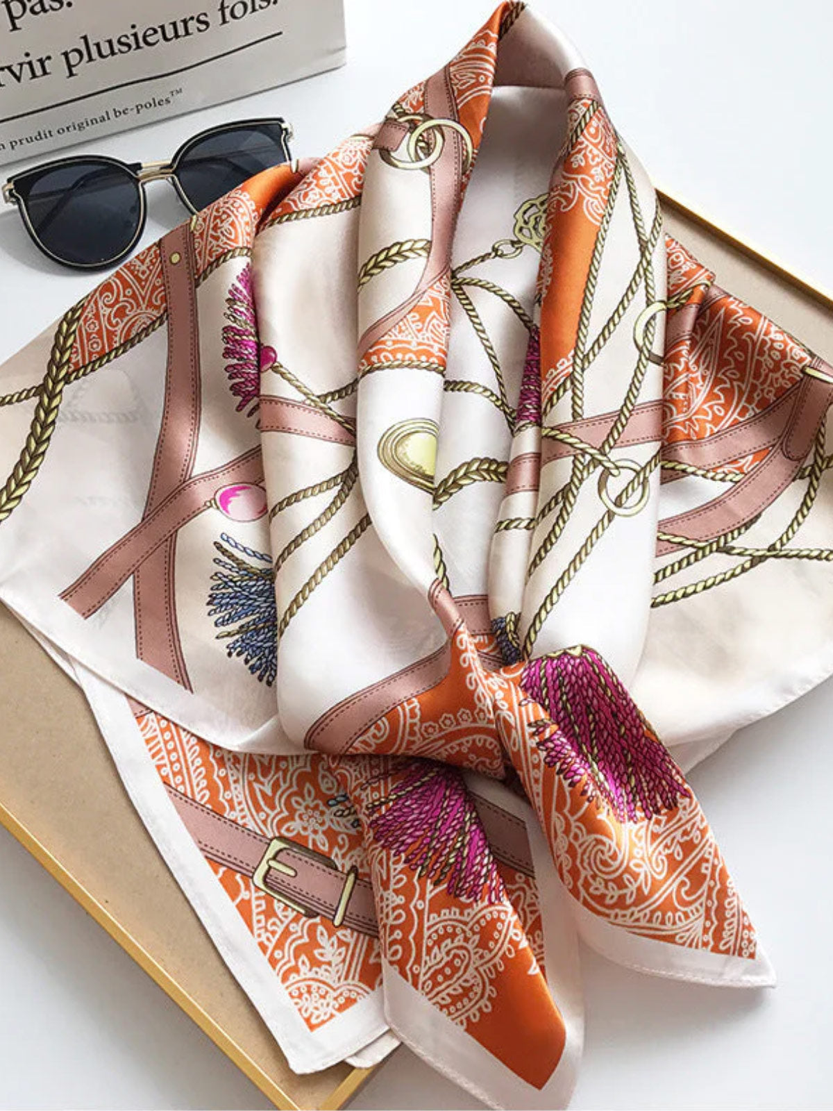 [P003] SilkSilky-AU Pure Silk Scarf 003