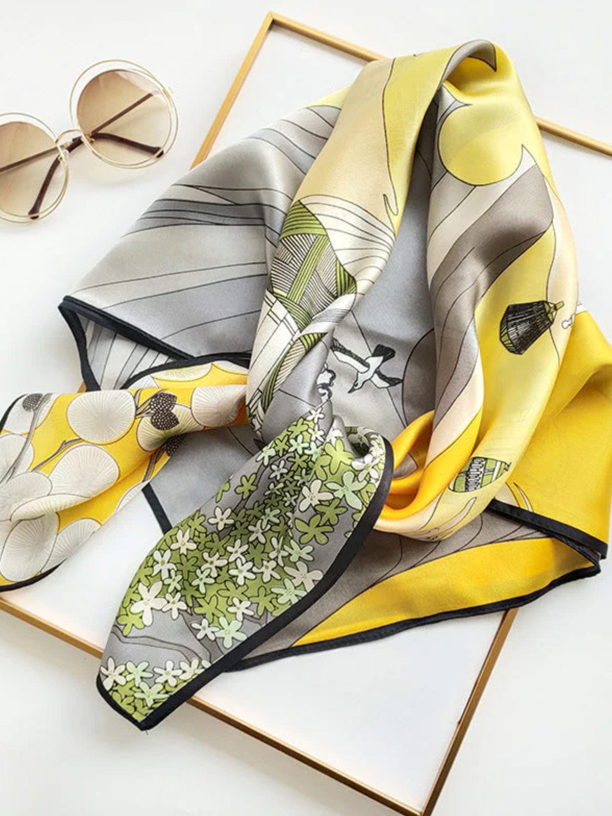 [P008] SilkSilky-AU Pure Silk Scarf 003