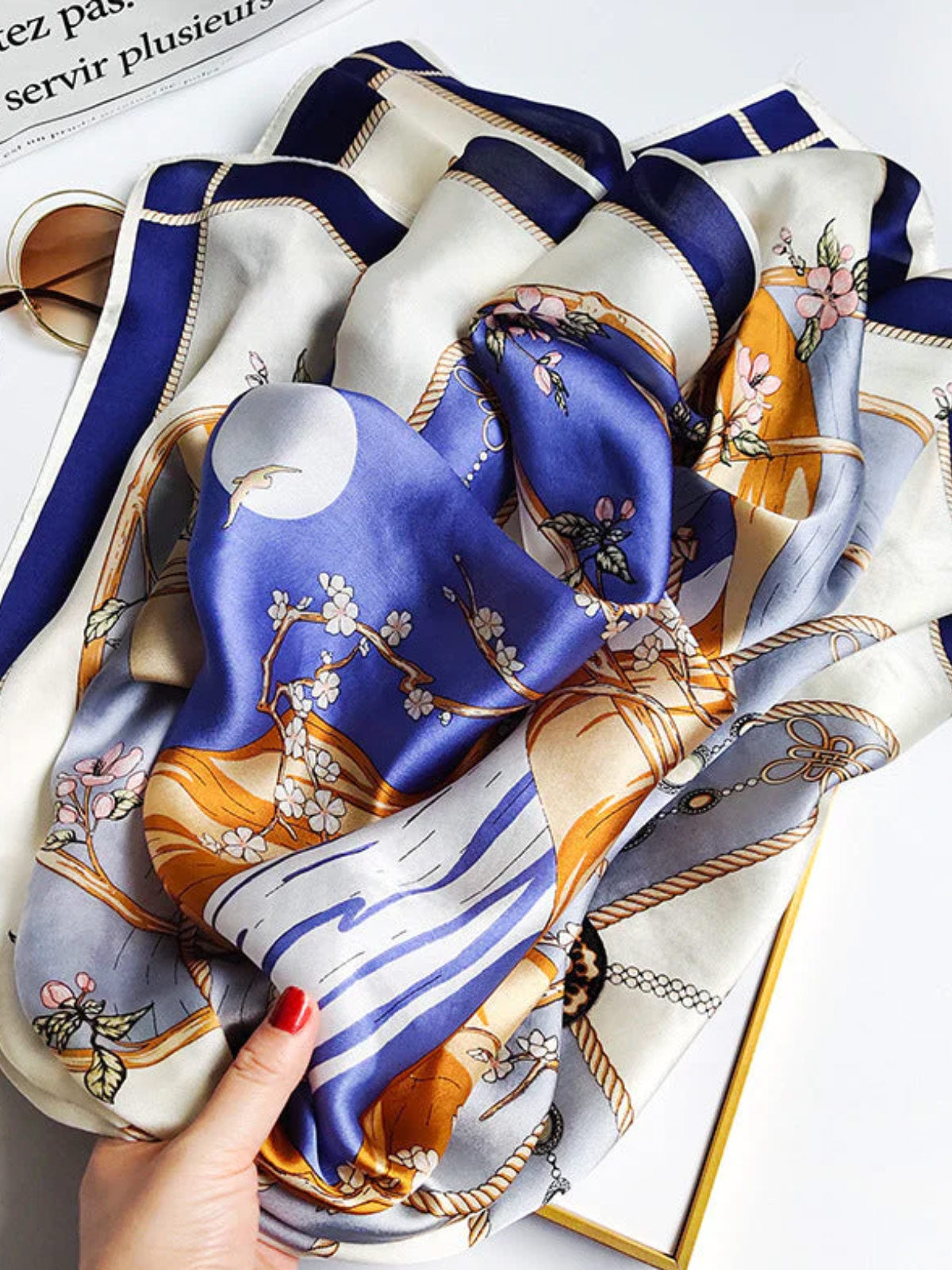 [P012] SilkSilky-AU Pure Silk Scarf 002
