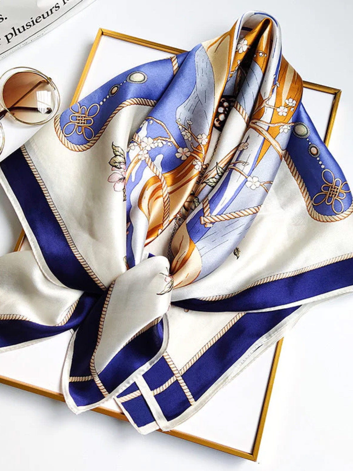 [P012] SilkSilky-AU Pure Silk Scarf 003