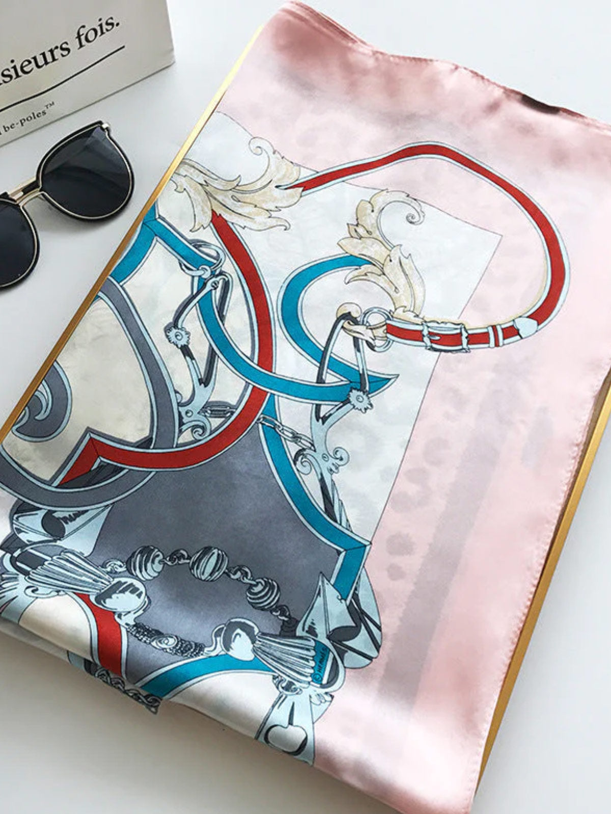 [P015] SilkSilky-AU Pure Silk Scarf 002