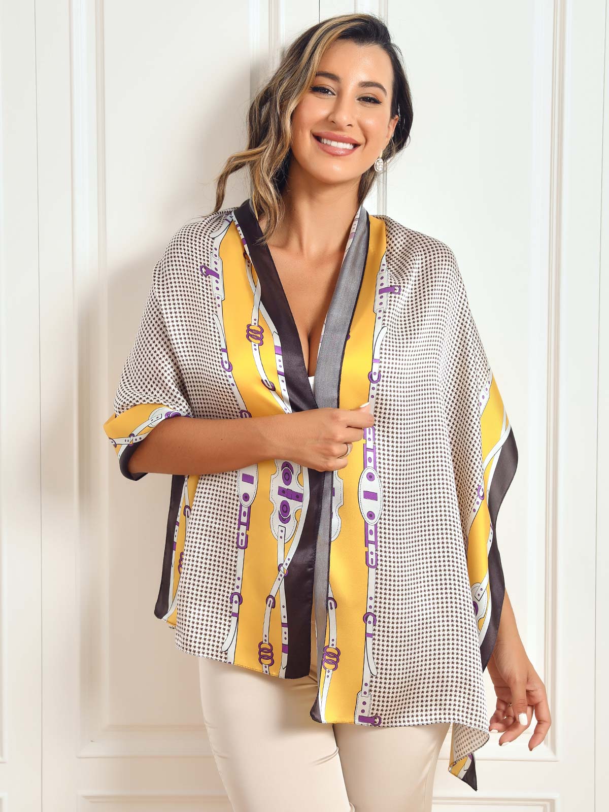 [P025] SilkSilky-AU Pure Silk Scarf 002