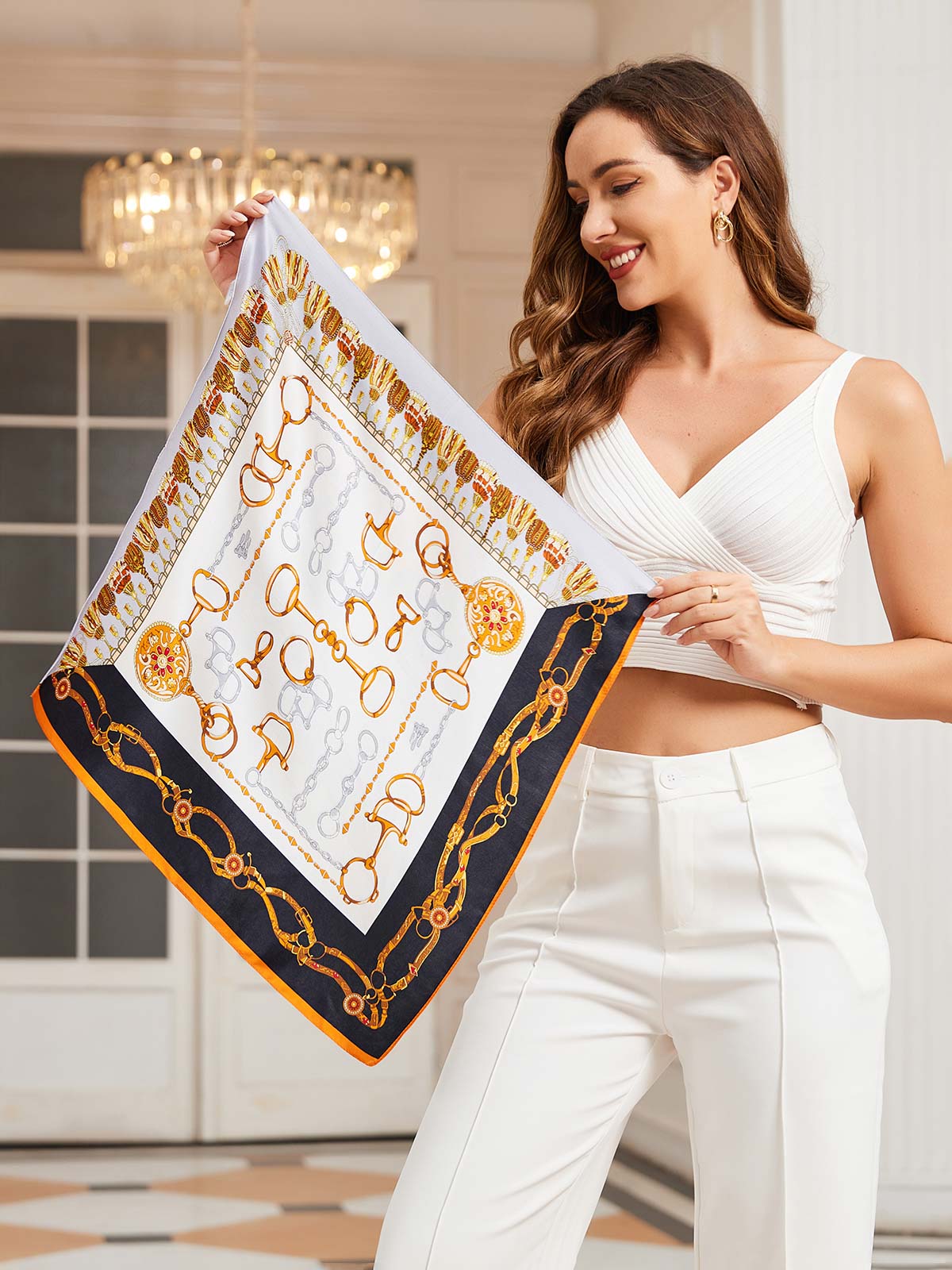 [P038] SilkSilky-AU Pure Silk Scarf 003