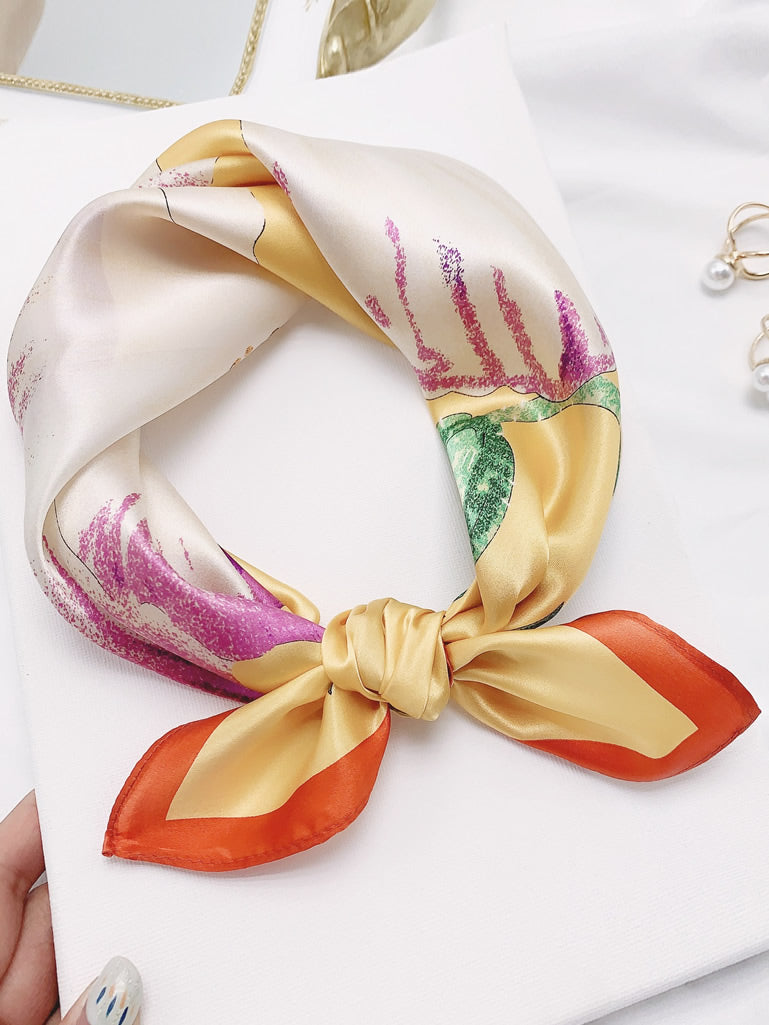 [P048] SilkSilky-AU Pure Silk Scarf 001