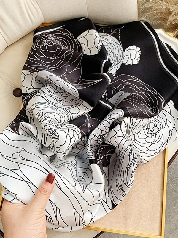 [P075] SilkSilky-AU Pure Silk Scarf 003