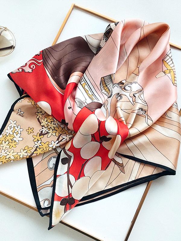 [P077] SilkSilky-AU Pure Silk Scarf 002