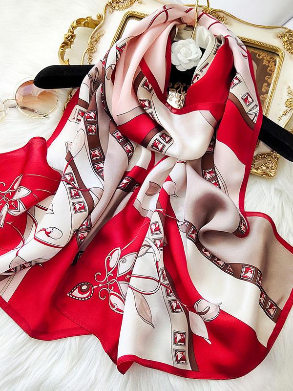 [P082] SilkSilky-AU Pure Silk Scarf 001