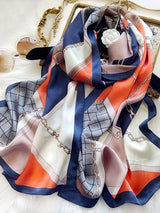 [P085] SilkSilky-AU Pure Silk Scarf 001