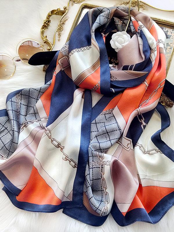 [P085] SilkSilky-AU Pure Silk Scarf 001