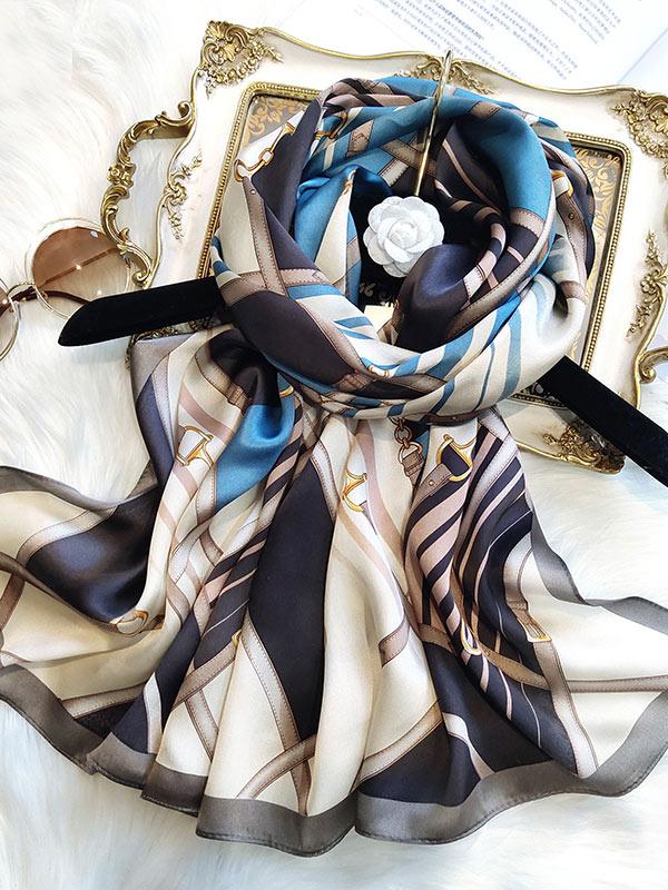 [P087] SilkSilky-AU Pure Silk Scarf 002