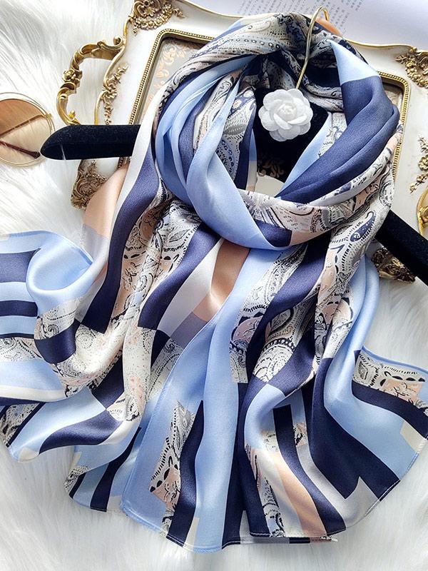 [P089] SilkSilky-AU Pure Silk Scarf 001