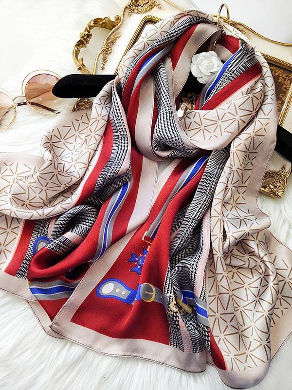 [P090] SilkSilky-AU Pure Silk Scarf 001