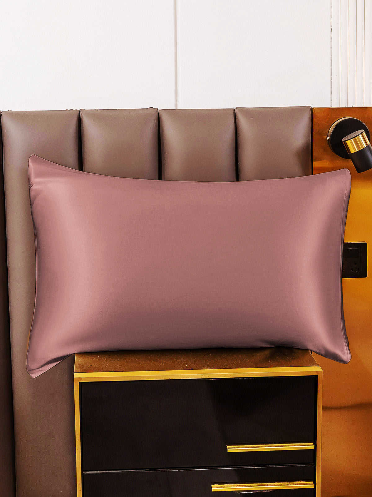 [Pale Mauve] SilkSilky-AU 19Momme Pure Silk Pillowcase 001