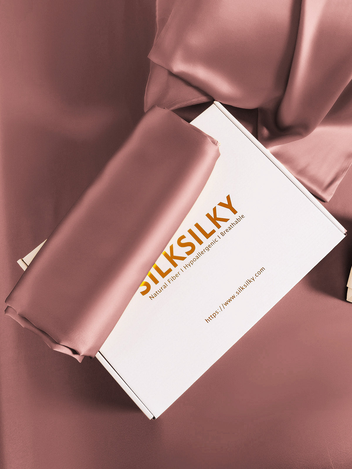 [Pale Mauve] SilkSilky-AU 19Momme Pure Silk Pillowcase 008