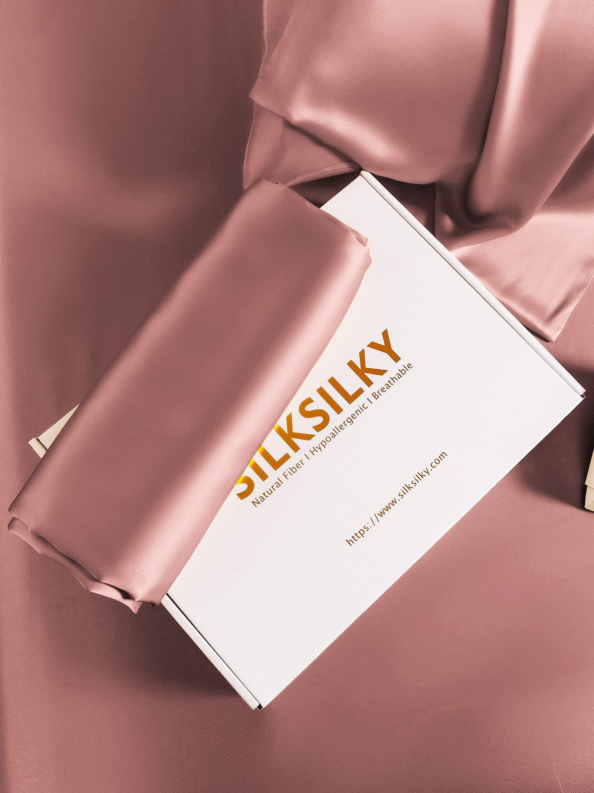 [Pale Mauve] SilkSilky-AU 30Momme Pure Silk Pillowcase 007