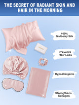 [Pale Mauve] SilkSilky-AU 19Momme Pillowcase Set 002