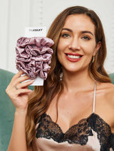 [Pale Mauve] SilkSilky-AU Scrunchie 001